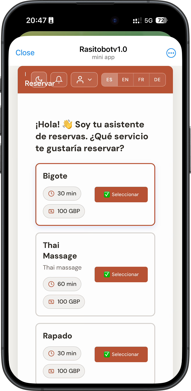 Booking